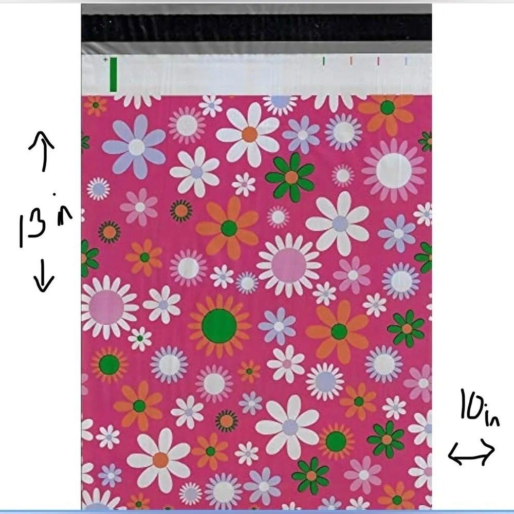 10 Count - Variety Bundle of 10x13 Polymailers (DAISIES + LET’S GO SHOPPING)